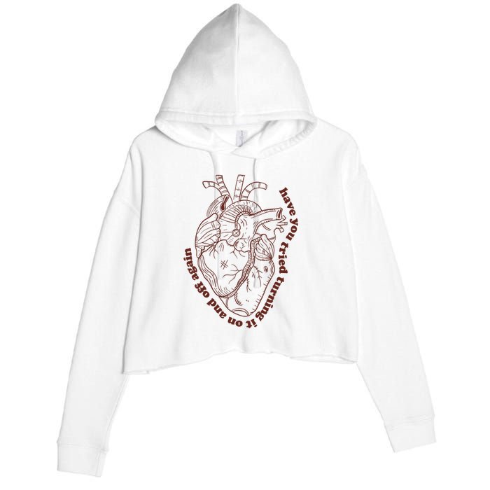 Have You Tired Heart Anatomy Cardiac Surgeon Crop Fleece Hoodie