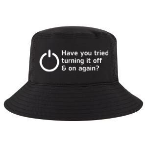 HAVE YOU TRIED TURNING IT OFF AND ON AGAIN? FUNNY Cool Comfort Performance Bucket Hat