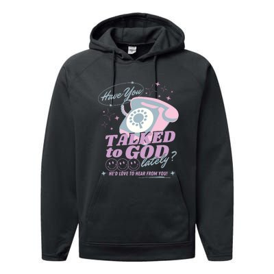 Have You Talked To God Lately Oversized Christian God Performance Fleece Hoodie