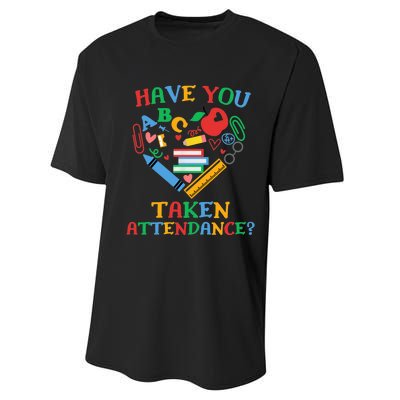 Have You Taken Attendance Funny Attendance Clerk School Performance Sprint T-Shirt