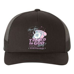 Have You Talked To God Lately Oversized Christian God Jesus Yupoong Adult 5-Panel Trucker Hat