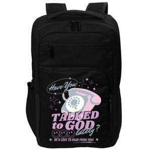 Have You Talked To God Lately Oversized Christian God Jesus Impact Tech Backpack