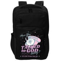 Have You Talked To God Lately Oversized Christian God Jesus Impact Tech Backpack