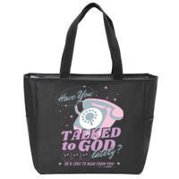 Have You Talked To God Lately Oversized Christian God Jesus Zip Tote Bag