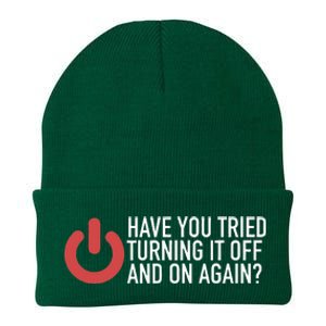 Have You Tried Turning It Off And On Again It Nerd Knit Cap Winter Beanie