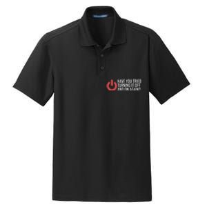 Have You Tried Turning It Off And On Again It Nerd Dry Zone Grid Polo