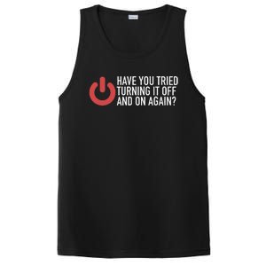 Have You Tried Turning It Off And On Again It Nerd PosiCharge Competitor Tank