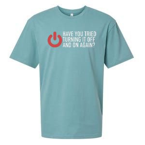 Have You Tried Turning It Off And On Again It Nerd Sueded Cloud Jersey T-Shirt