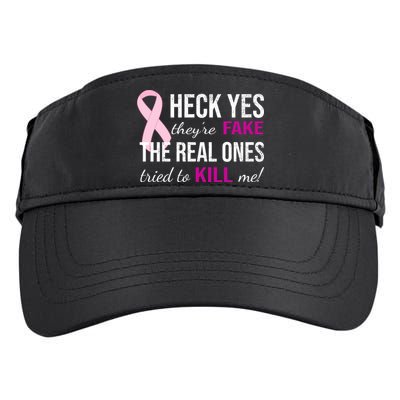 Heck Yes They're Fake The Real Ones Tried To Scare Me! Adult Drive Performance Visor
