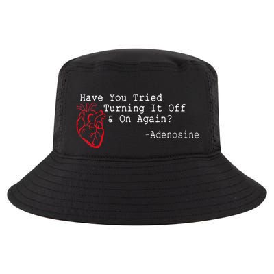 Have You Tried Turning It Off And On Again Adenosine Heart Cool Comfort Performance Bucket Hat