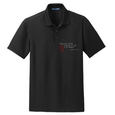 Have You Tried Turning It Off And On Again Adenosine Heart Dry Zone Grid Polo