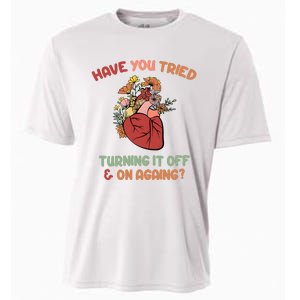 Have You Tried Turning It Off And On Againing School Counselor Cooling Performance Crew T-Shirt