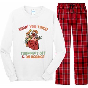 Have You Tried Turning It Off And On Againing School Counselor Long Sleeve Pajama Set