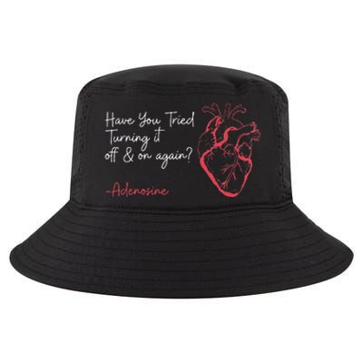 Have You Tried Turning It Off And On Again Adenosine Heart Cool Comfort Performance Bucket Hat