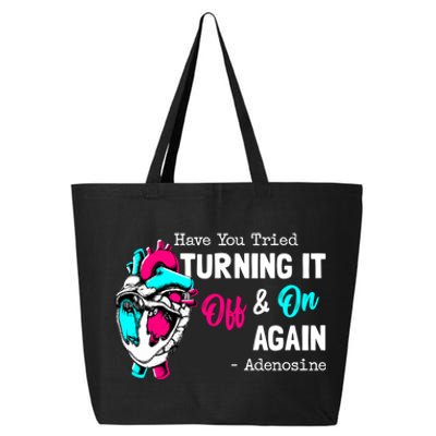 Have You Tried Turning It Off And On Again Heart Adenosines Cute Gift 25L Jumbo Tote