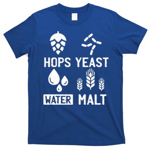 Hops Yeast Water Malt Beer Gift T-Shirt