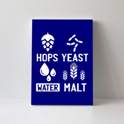 Hops Yeast Water Malt Beer Gift Canvas