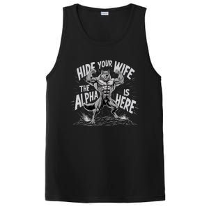 Hide Your Wife The Alpha Is Here PosiCharge Competitor Tank