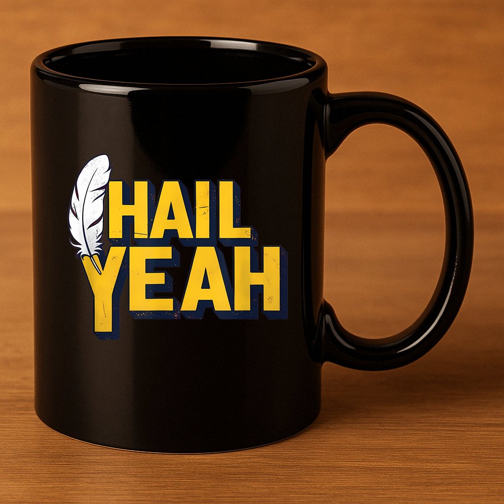 Hail Yeah Washington Design Washington Fan Merch 11oz C Handle Ceramic Mug