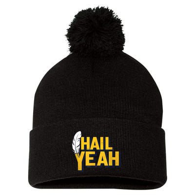 Hail Yeah Washington Design Washington Fan Merch Pom Pom 12in Knit Beanie