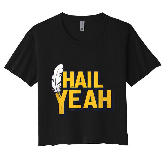 Hail Yeah Washington Design Washington Fan Merch Crop Top