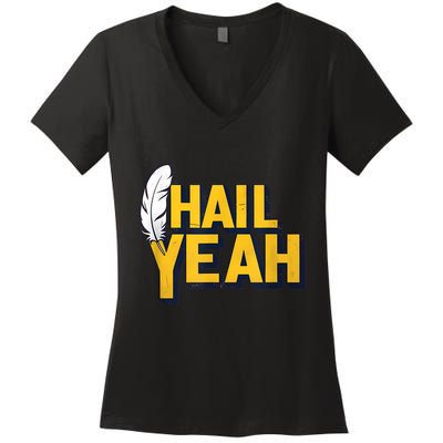 Hail Yeah Washington Design Washington Fan Merch Women's V-Neck T-Shirt