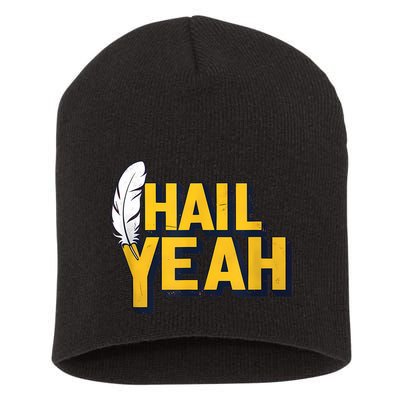 Hail Yeah Washington Design Washington Fan Merch Short Acrylic Beanie