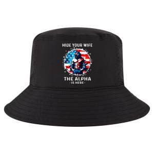 Hide Your Wife The AlphaS Here Usa Meme Werewolf Meme Cool Comfort Performance Bucket Hat