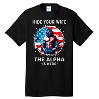 Hide Your Wife The AlphaS Here Usa Meme Werewolf Meme Tall T-Shirt