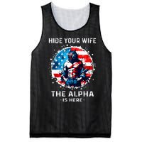 Hide Your Wife The AlphaS Here Usa Meme Werewolf Meme Mesh Reversible Basketball Jersey Tank