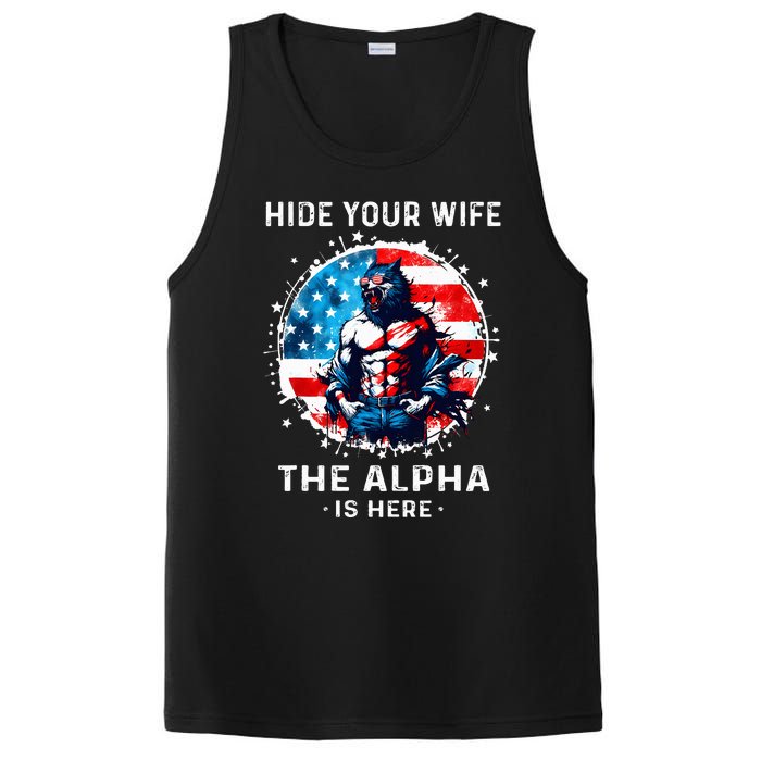 Hide Your Wife The AlphaS Here Usa Meme Werewolf Meme PosiCharge Competitor Tank