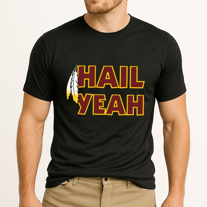 Hail Yeah With Feathers Washington Football Fan Cooling Performance Crew T-Shirt