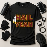 Hail Yeah With Feathers Washington Football Fan Cooling Performance Crew T-Shirt