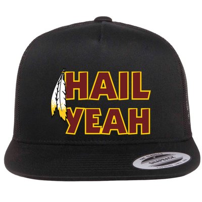 Hail Yeah With Feathers Washington Football Fan Flatbill Hat
