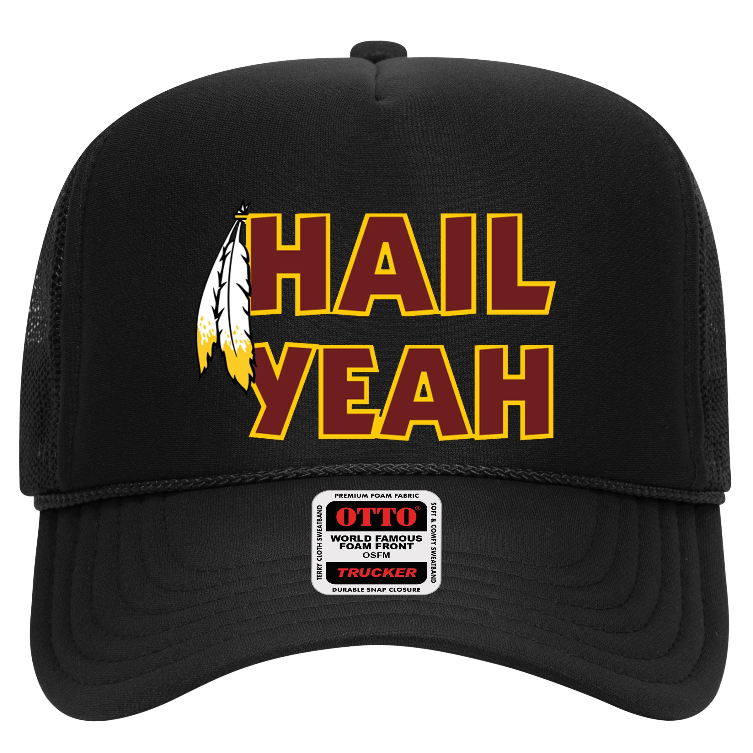 Hail Yeah With Feathers Washington Football Fan Hat