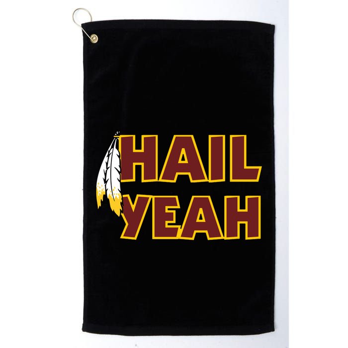 Hail Yeah With Feathers Washington Football Fan Golf Towel
