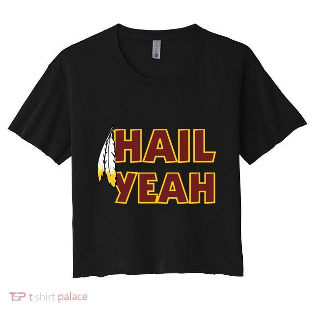 Hail Yeah With Feathers Washington Football Fan Crop Top