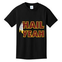 Hail Yeah With Feathers Washington Football Fan Kids T-Shirt