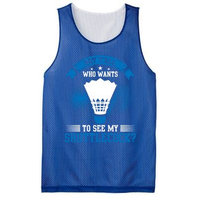 Hey Yall Who Wants To See My Shuttlecock Badminton Player Gift Mesh Reversible Basketball Jersey Tank