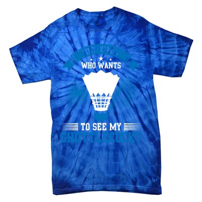 Hey Yall Who Wants To See My Shuttlecock Badminton Player Gift Tie-Dye T-Shirt