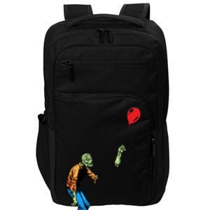 Halloween Zombie Balloon Funny Cut Off Arm Impact Tech Backpack