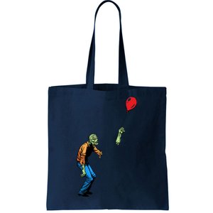 Halloween Zombie Balloon Funny Cut Off Arm Tote Bag