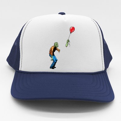 Halloween Zombie Balloon Funny Cut Off Arm Trucker Hat