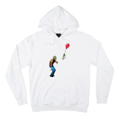 Halloween Zombie Balloon Funny Cut Off Arm Hoodie