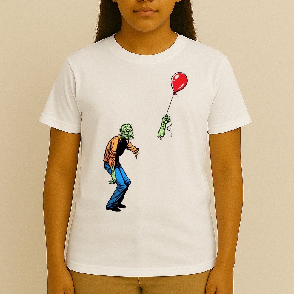 Halloween Zombie Balloon Funny Cut Off Arm T-Shirt