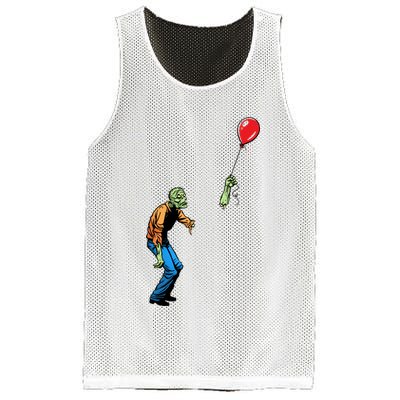 Halloween Zombie Balloon Funny Cut Off Arm Mesh Reversible Basketball Jersey Tank