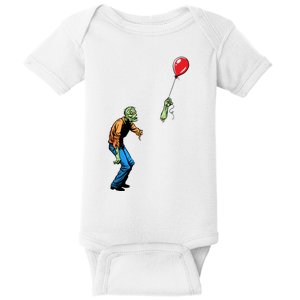 Halloween Zombie Balloon Funny Cut Off Arm Baby Bodysuit