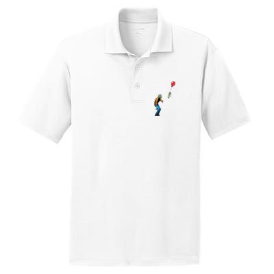 Halloween Zombie Balloon Funny Cut Off Arm PosiCharge RacerMesh Polo