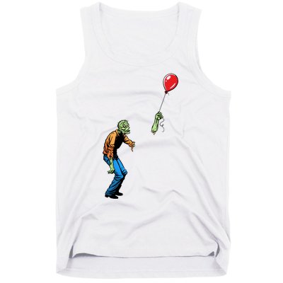 Halloween Zombie Balloon Funny Cut Off Arm Tank Top