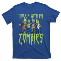 Halloween Zombies Funny Halloween Chillin With My Zombies T-Shirt